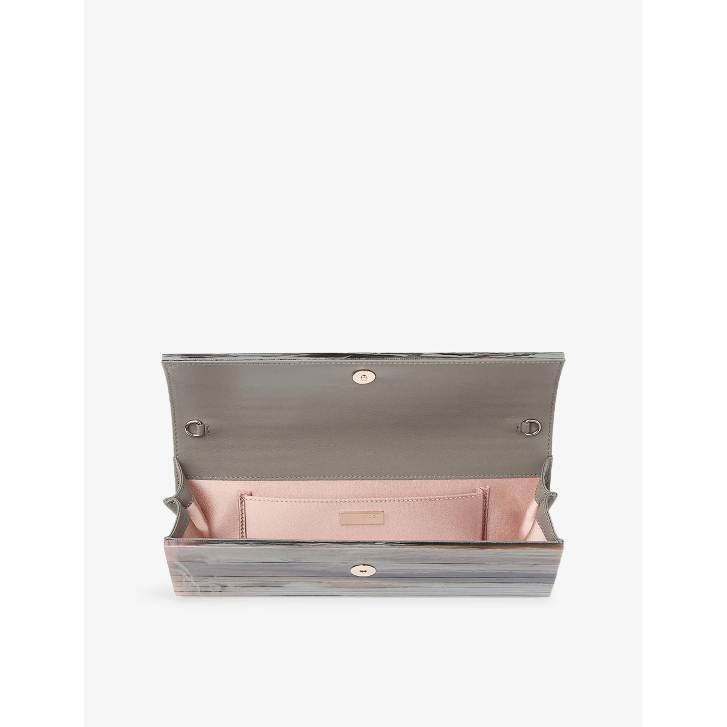 Jimmy Choo marble-effect TPU clutch bag, UK version