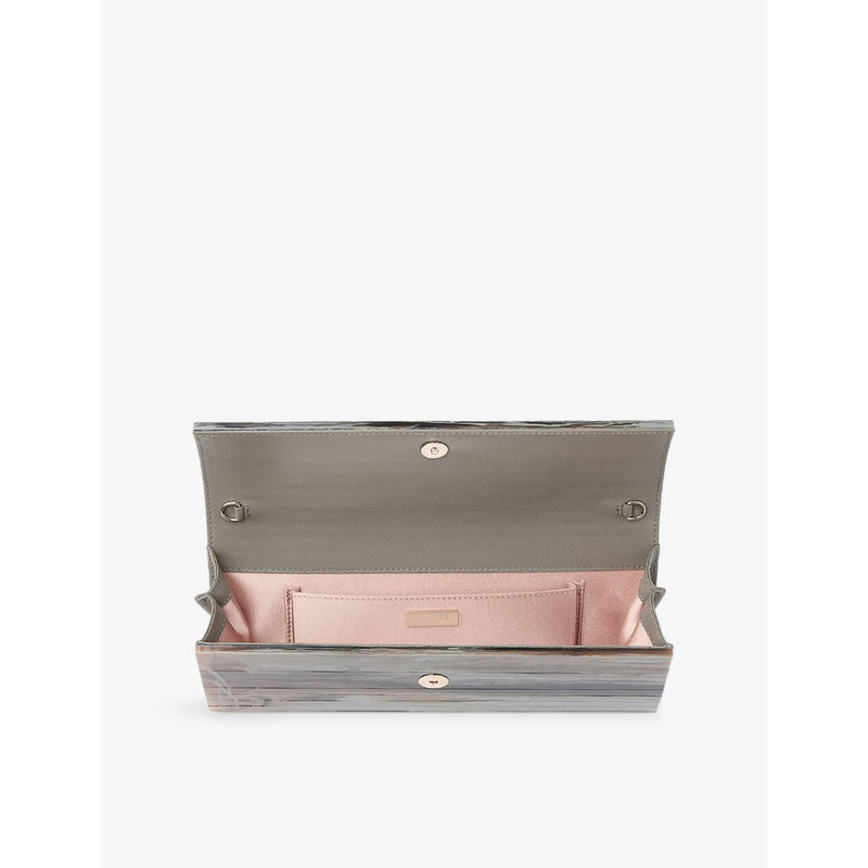 Jimmy Choo marble-effect TPU clutch bag, UK version
