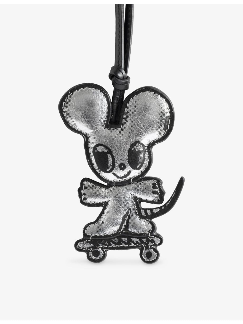Zadig&Voltaire leather bag charm skater mouse 9cm, UK version