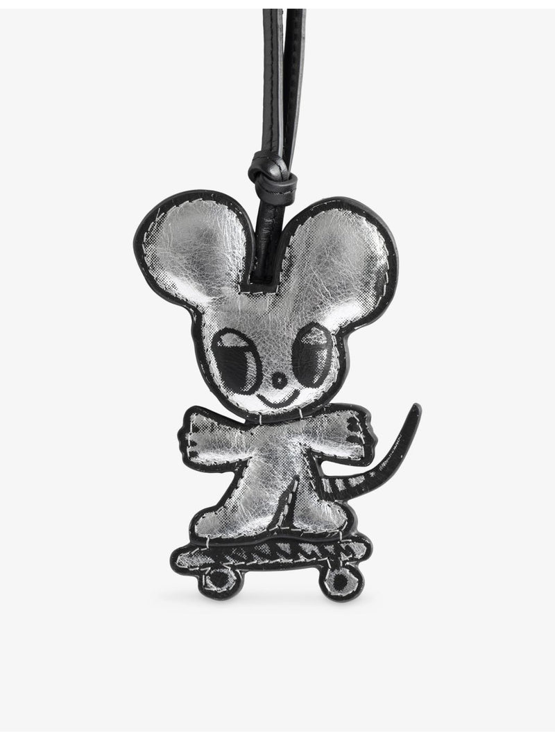 Zadig&Voltaire leather bag charm skater mouse 9cm, UK version