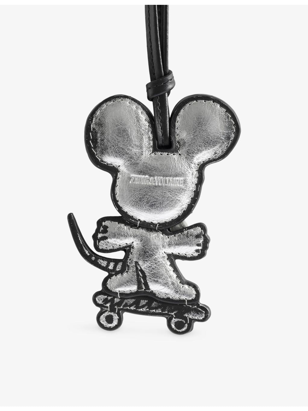 Zadig&Voltaire leather bag charm skater mouse 9cm, UK version