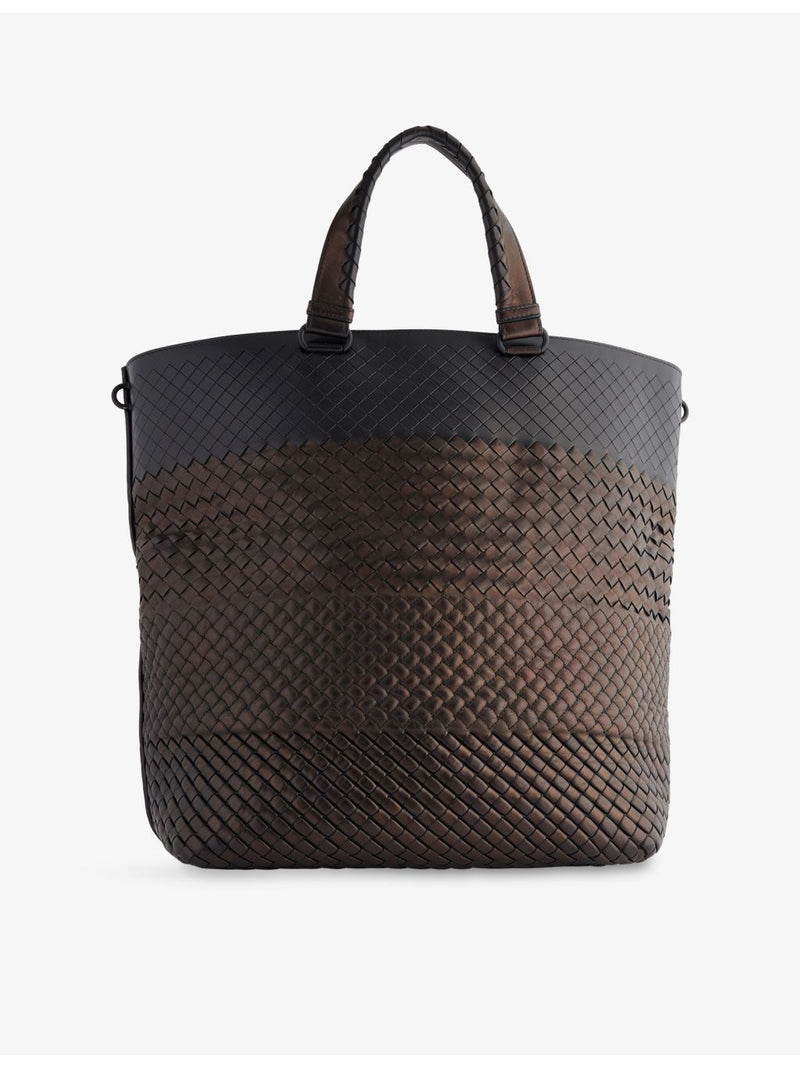 Bottega Veneta pre-loved convertible leather tote bag, UK version