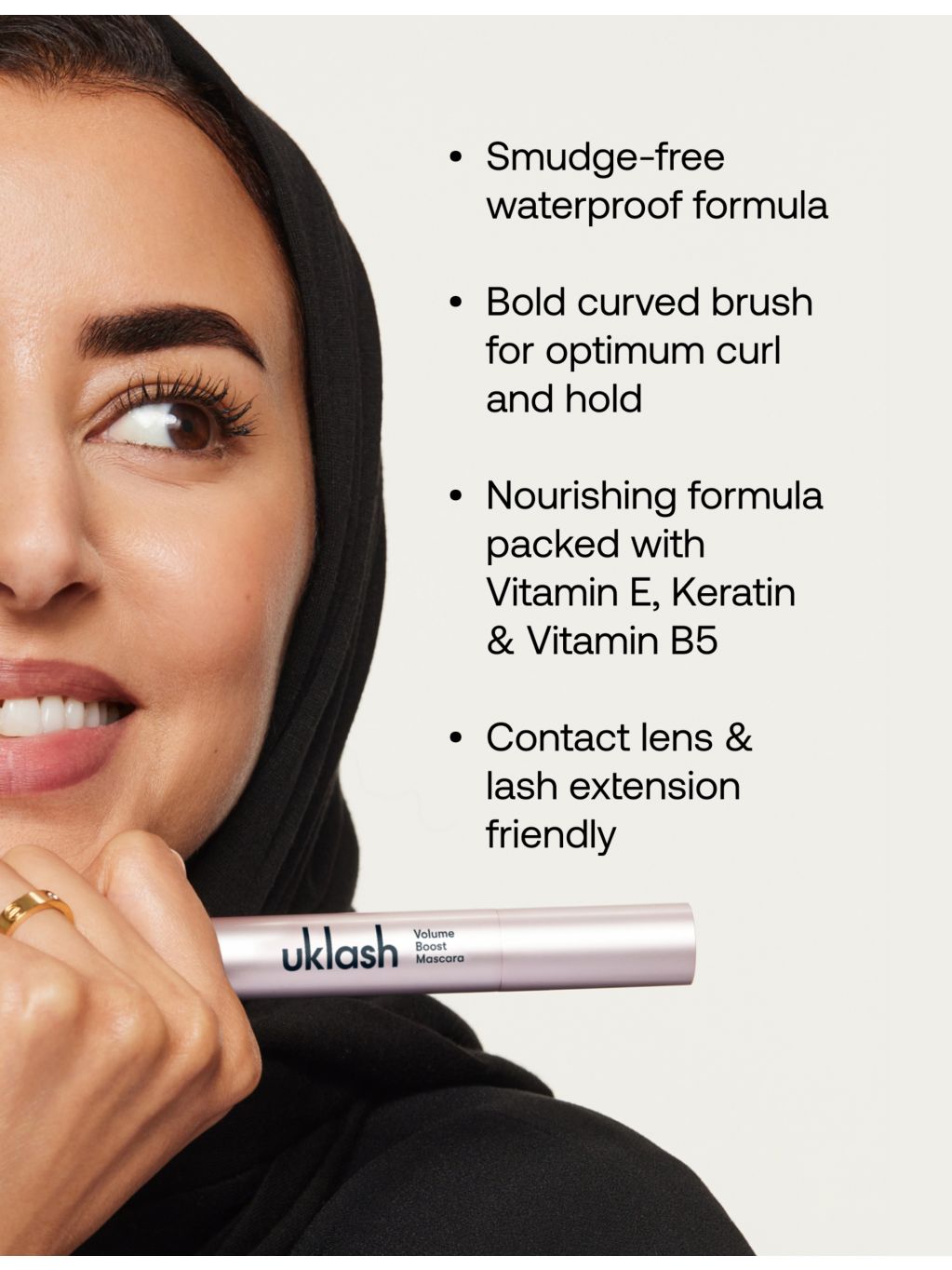UKLASH mascara Volume Boost 7g, imported from the UK