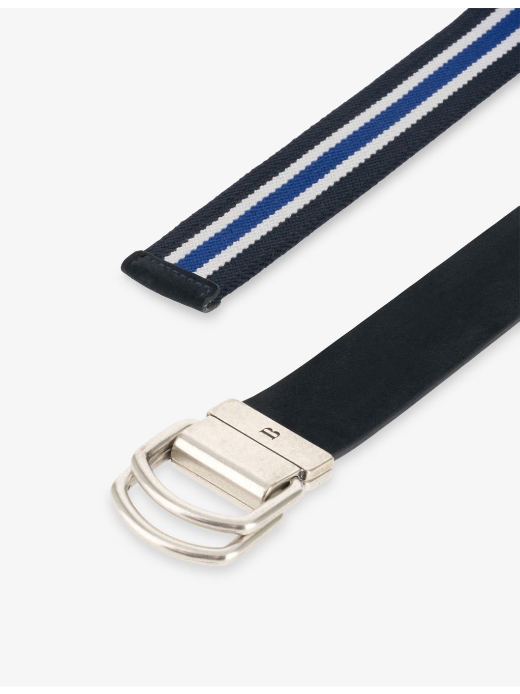 Boggi Milano logo-engraved leather-blend belt, imported from the UK