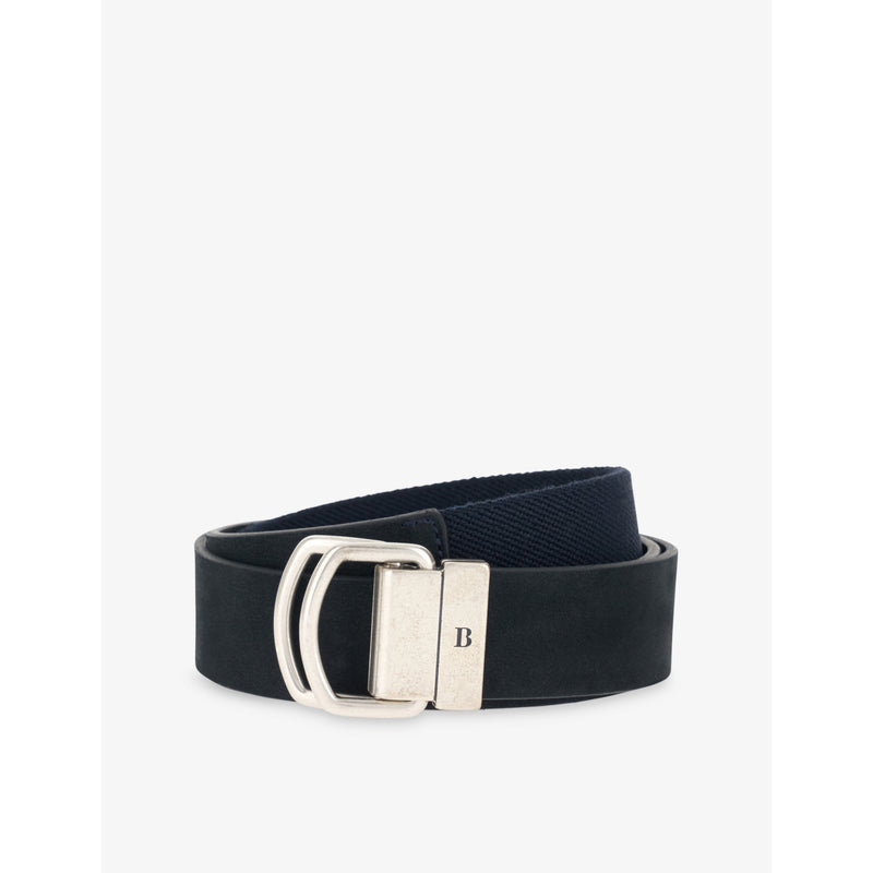 Logo-Engraved Leather-Blend Belt - 30