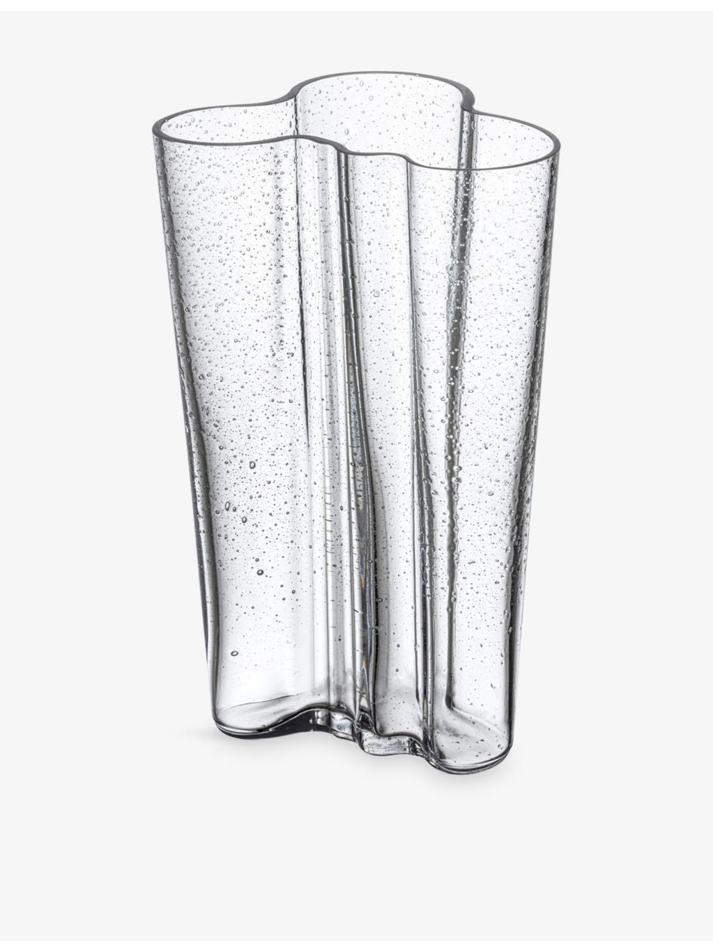 Iittala Aalto Bubble Glass Vase 201mm, imported from the UK