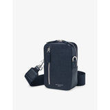 Aspinal of London Reporter leather cross-body bag with front pocket (British brand)