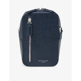 Aspinal of London Reporter leather cross-body bag with front pocket (British brand)