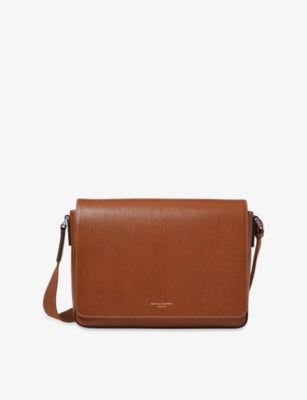 Aspinal of London Reporter leather messenger bag, imported from the UK
