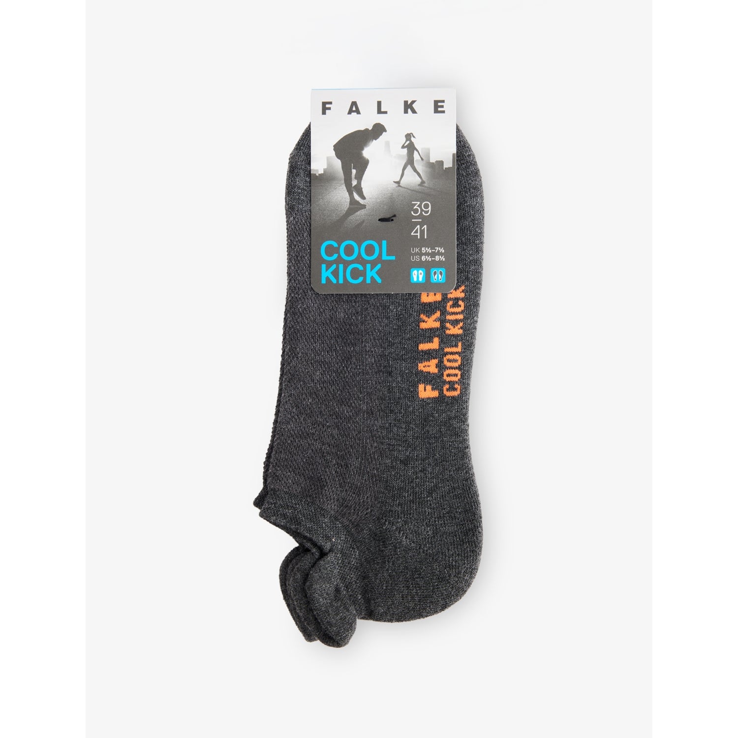 Cool Kick Knitted Stretch-Woven Socks - DARK GREY - 5.5-7.5