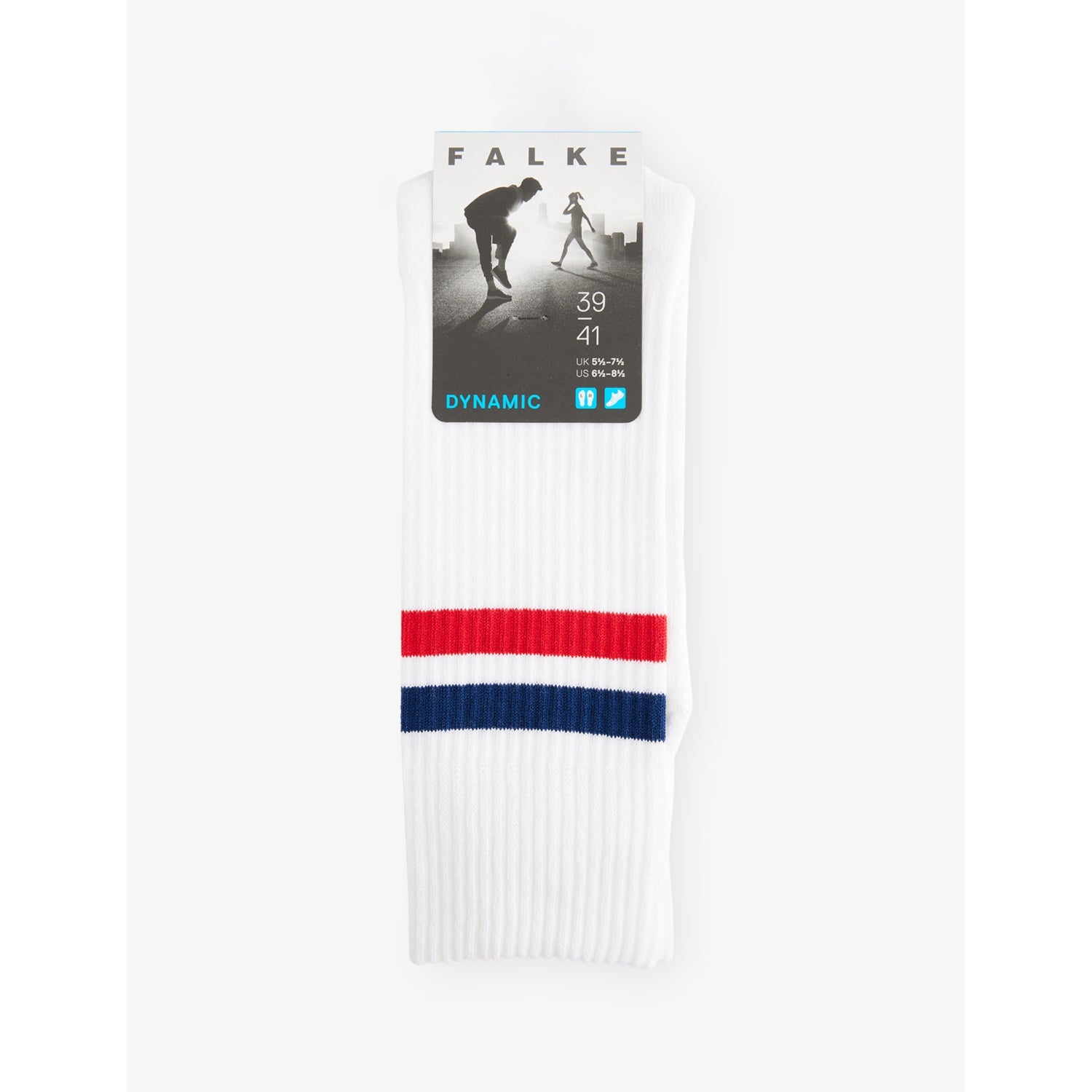 Dynamic Stripe-Trim Stretch-Cotton Socks - OFF-WHITE - 5.5-7.5