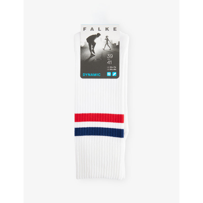 Dynamic Stripe-Trim Stretch-Cotton Socks - OFF-WHITE - 5.5-7.5