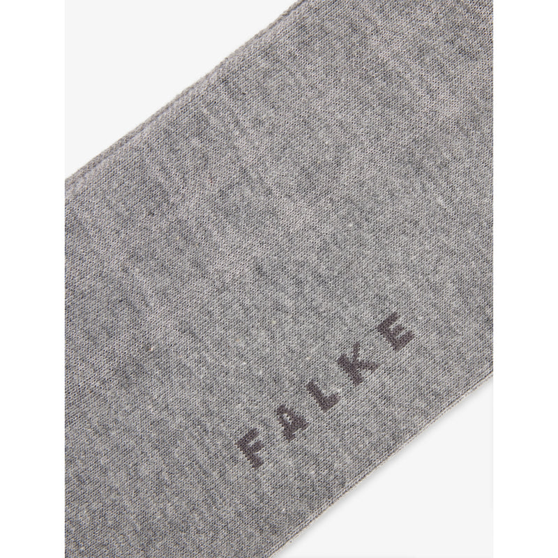 FALKE cotton-blend socks with check pattern (British brand)