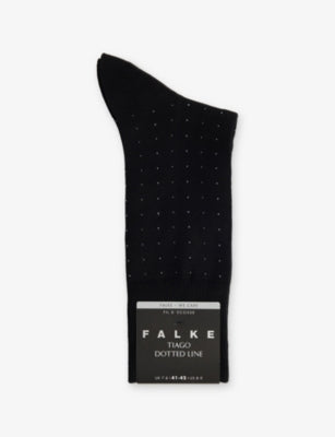FALKE dotted line cotton-blend socks - British product