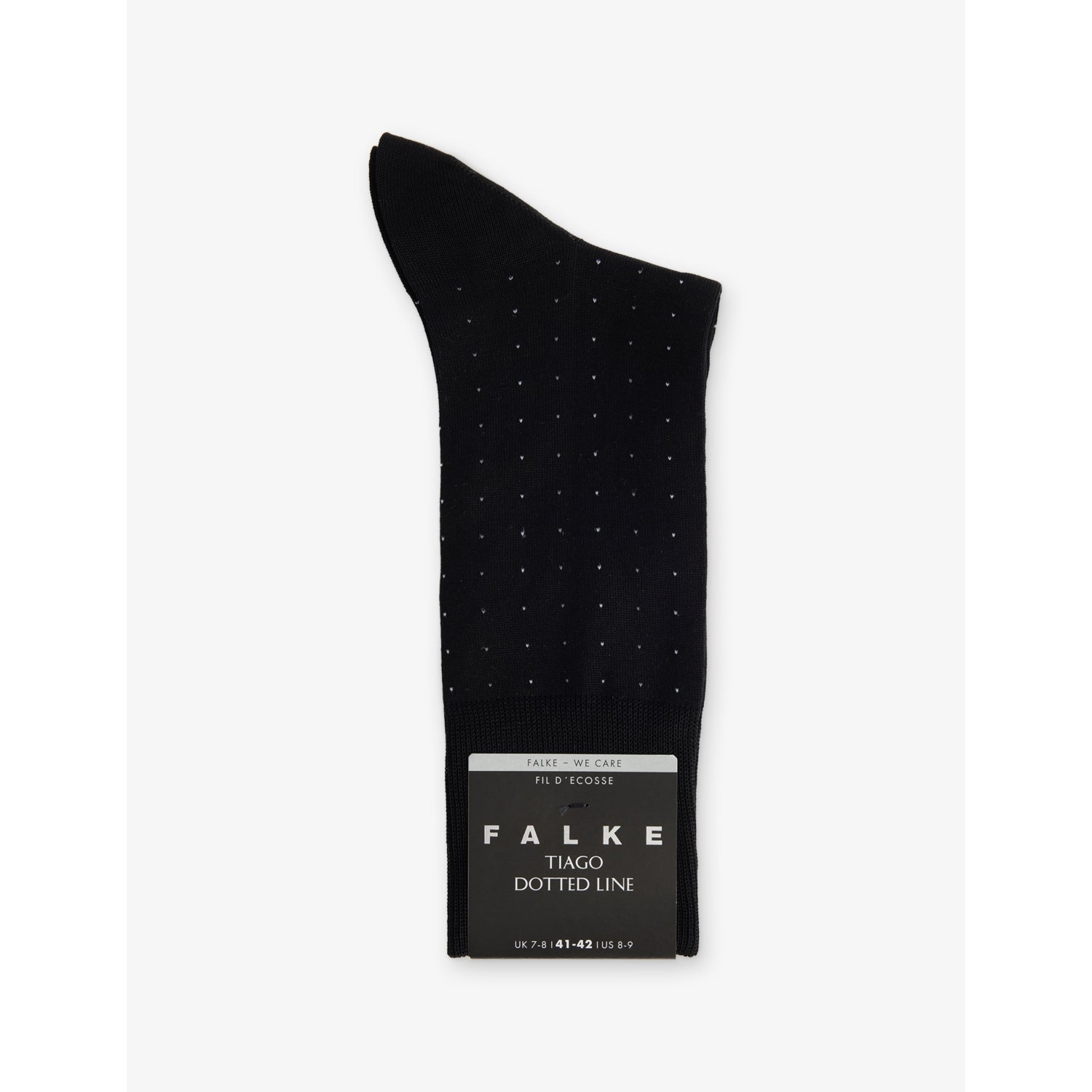 Tiago Dotted Line Cotton-Blend Socks - BLACK - 5.5-6.5