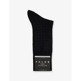 Tiago Dotted Line Cotton-Blend Socks - BLACK - 5.5-6.5