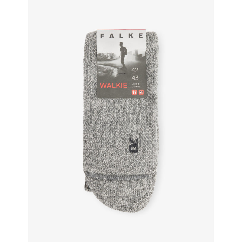 Walkie Ergo Stretch Wool-Blend Socks - DARK BROWN - 5.5-7.5