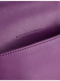 Bottega Veneta Intrecciato flap satchel leather bag, imported from the UK