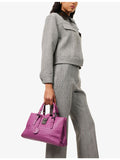 Bottega Veneta Roma intrecciato small leather satchel (British brand)