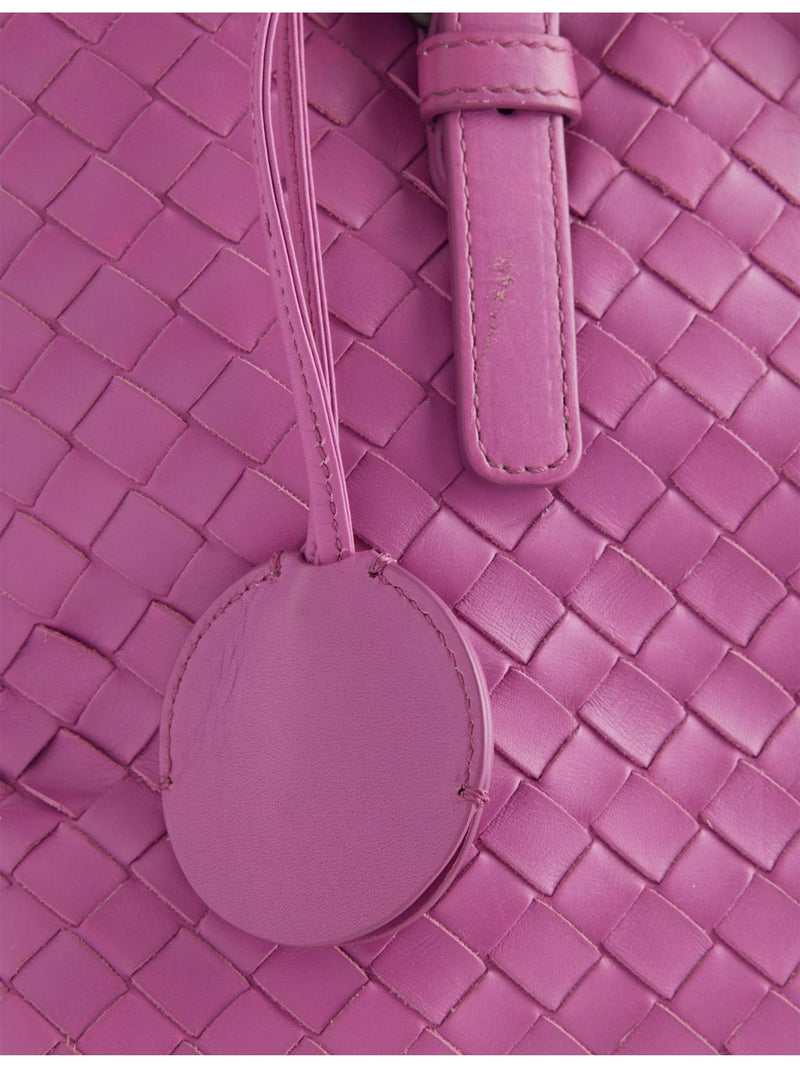 Bottega Veneta Roma intrecciato small leather satchel (British brand)