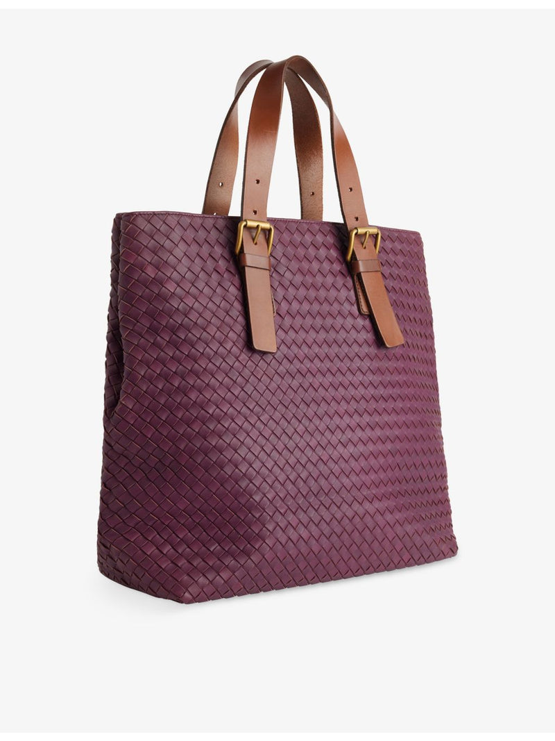 Bottega Veneta pre-loved intrecciato leather tote bag - British product