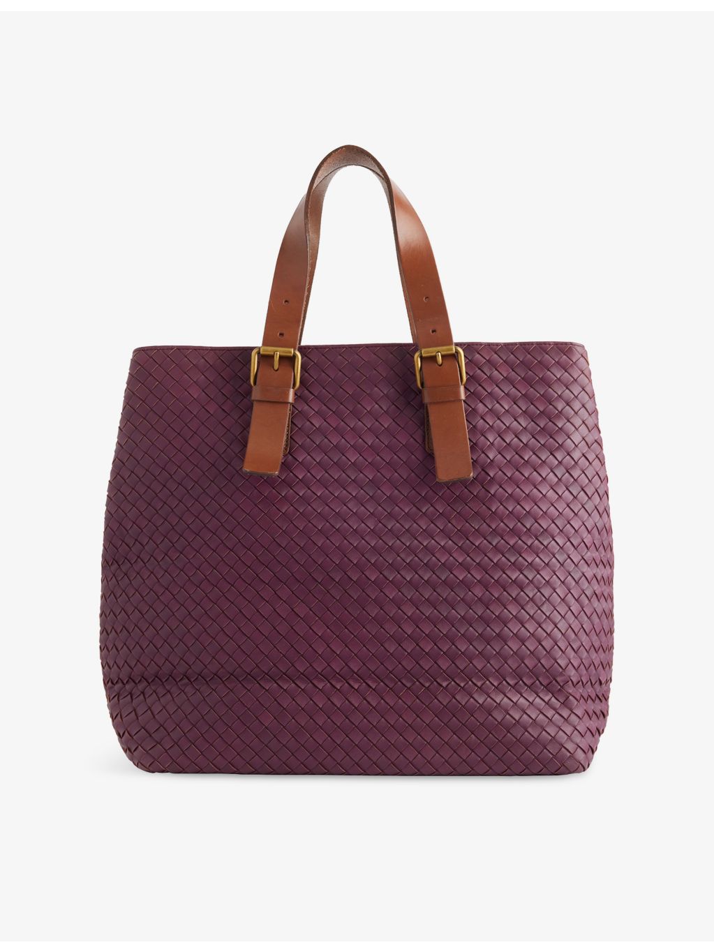 Bottega Veneta pre-loved intrecciato leather tote bag - British product