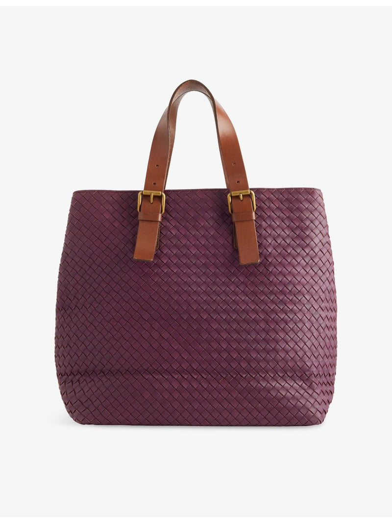Bottega Veneta pre-loved intrecciato leather tote bag - British product