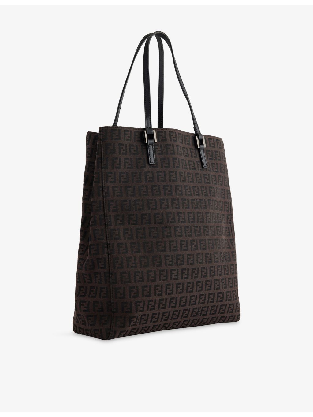 Fendi Zucchino canvas tote bag pre-loved with monogram - British product
