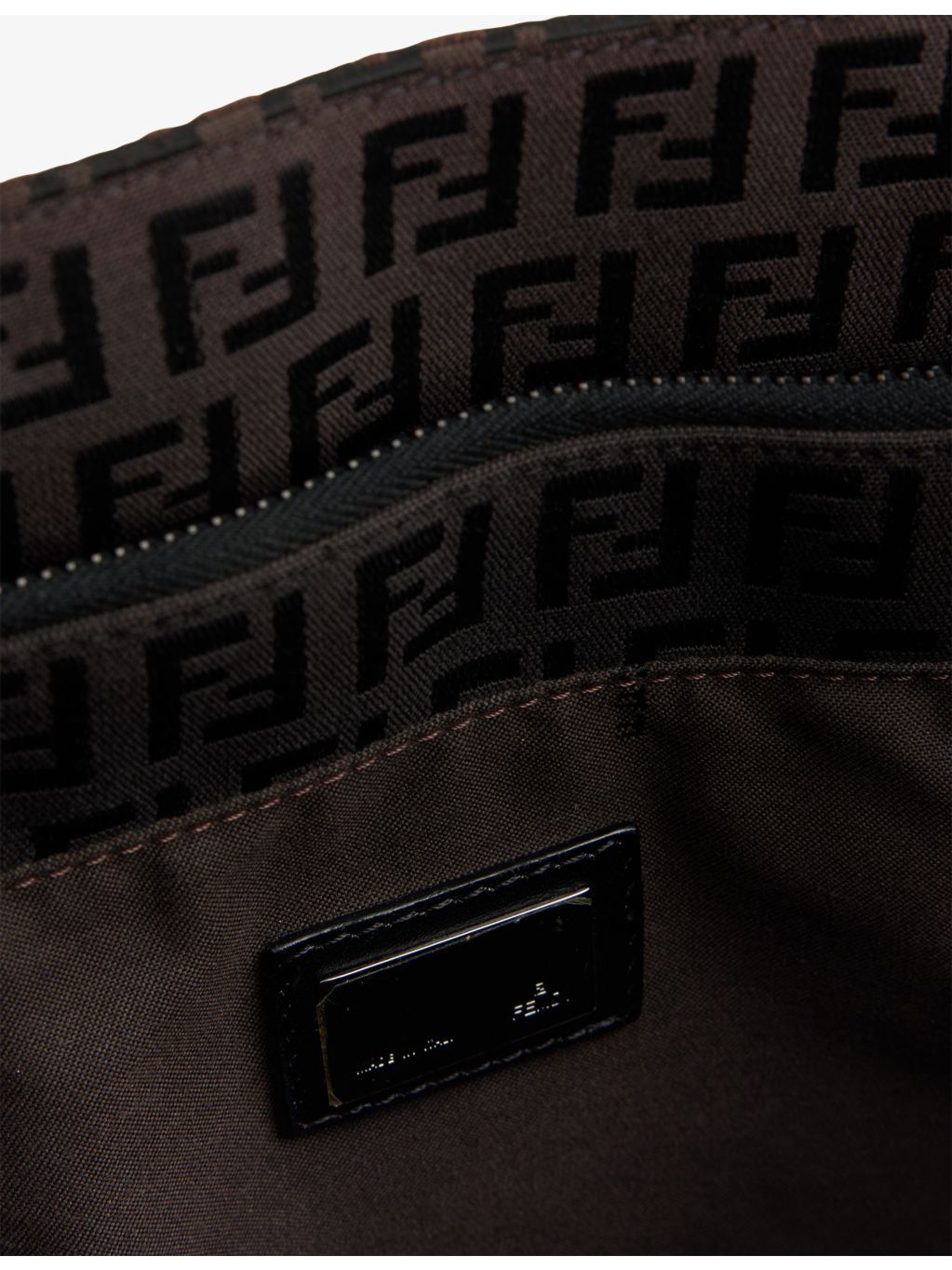 Fendi Zucchino canvas tote bag pre-loved with monogram - British product