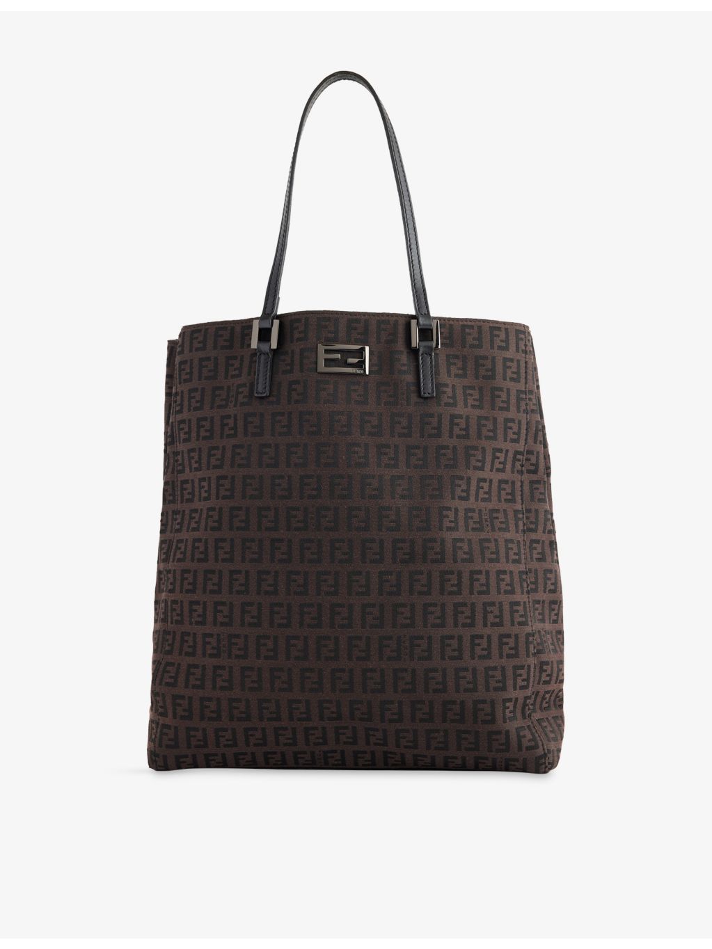 Fendi Zucchino canvas tote bag pre-loved with monogram - British product