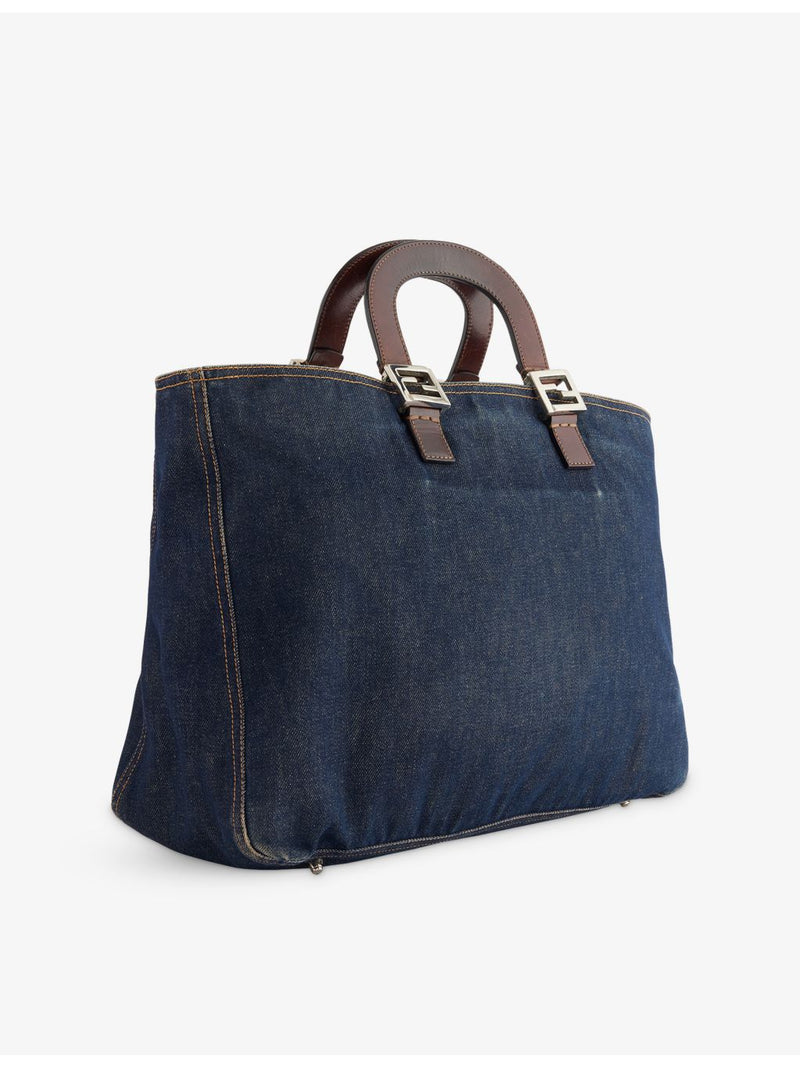 Fendi denim tote bag pre-loved, UK version