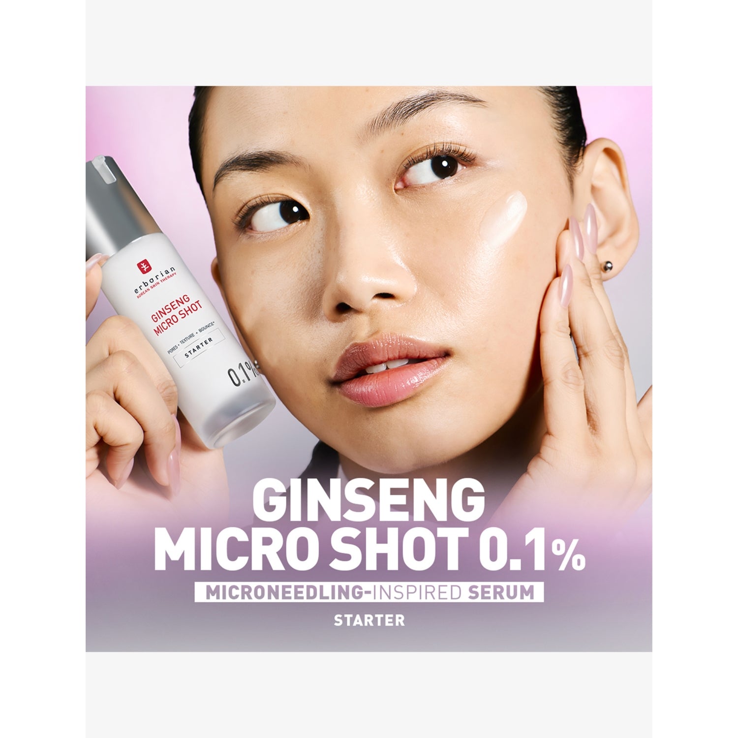 Erborian Ginseng Micro Shot Starter serum 0.1%, imported from the UK
