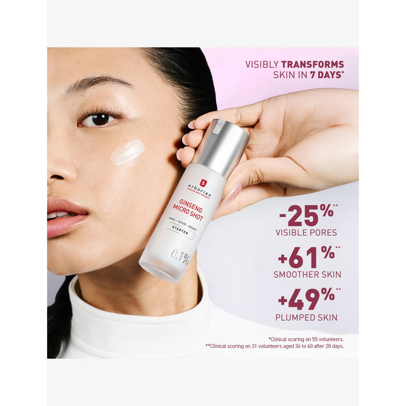 Erborian Ginseng Micro Shot Starter serum 0.1%, imported from the UK