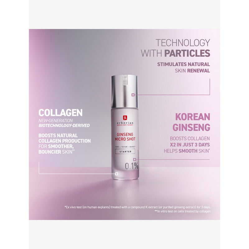 Erborian Ginseng Micro Shot Starter serum 0.1%, imported from the UK