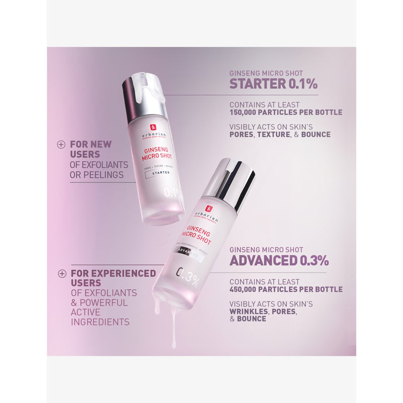 Erborian Ginseng Micro Shot Starter serum 0.1%, imported from the UK