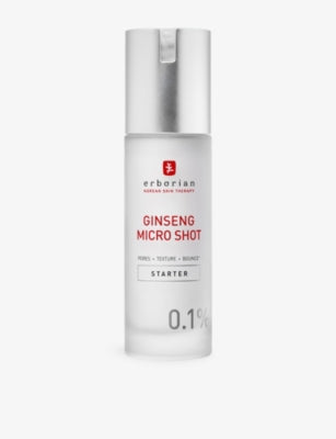 Erborian Ginseng Micro Shot Starter serum 0.1%, imported from the UK