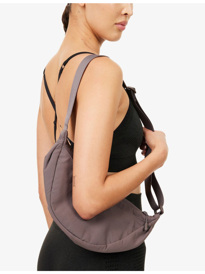 Gymshark pleat nylon crossbody bag with adjustable strap, UK version