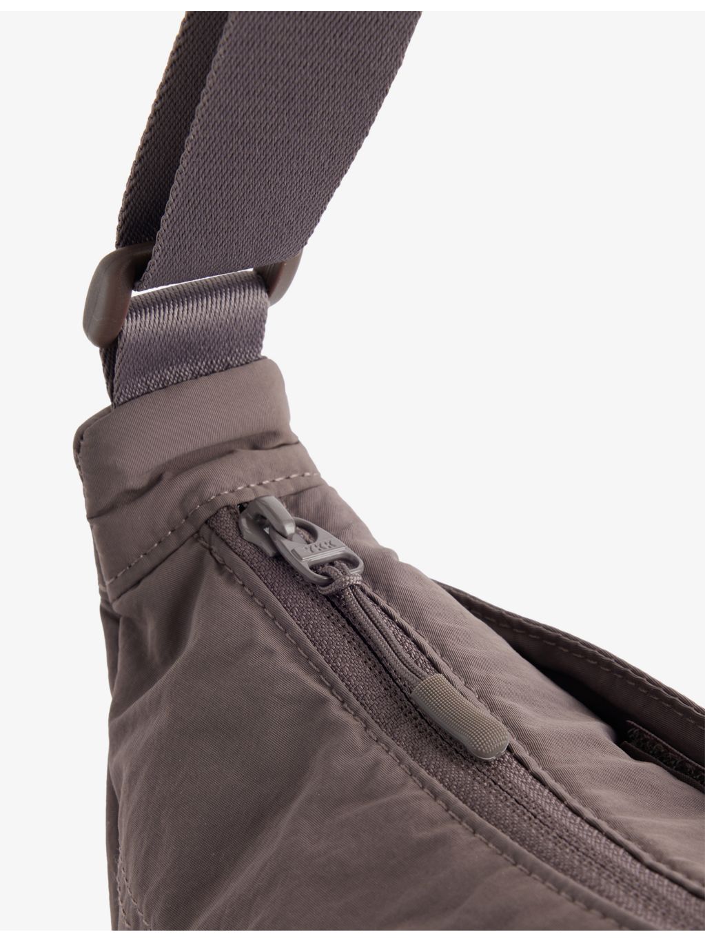 Gymshark pleat nylon crossbody bag with adjustable strap, UK version