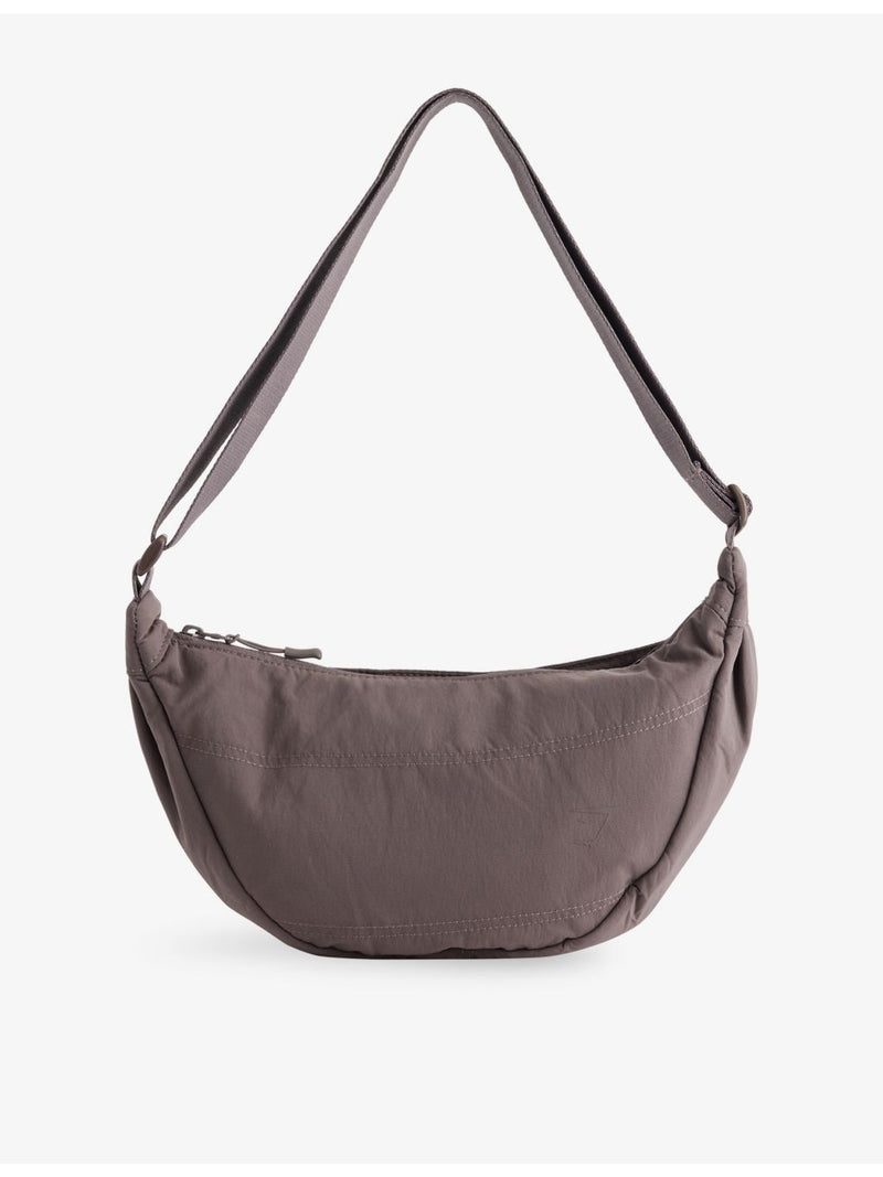 Gymshark pleat nylon crossbody bag with adjustable strap, UK version