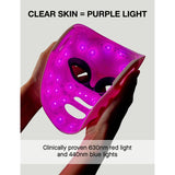 FaceGym Lightwear LED face mask with four-zone light therapy, UK version