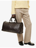 Bottega Veneta Intrecciato medium leather duffle bag, UK version
