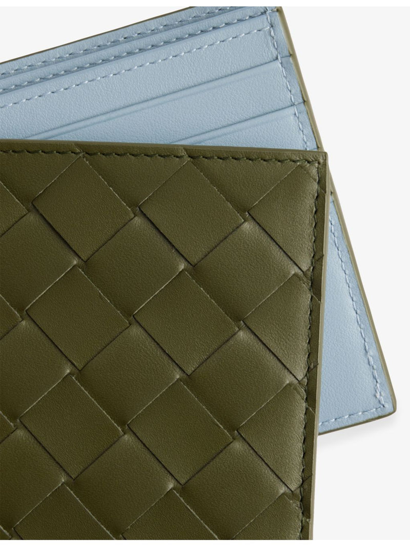 Bottega Veneta Intrecciato leather bifold wallet, imported from the UK