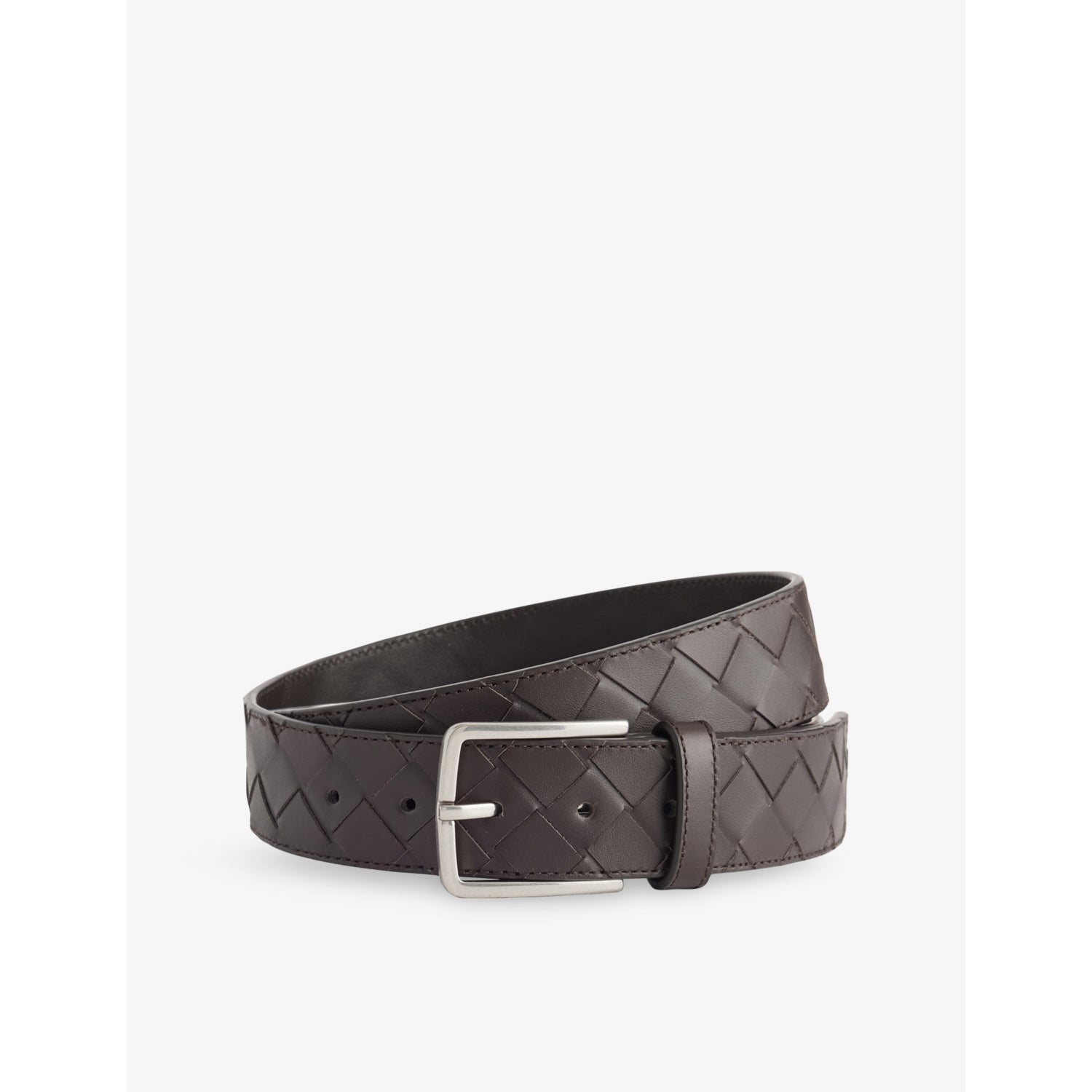 Intrecciato Leather Belt - 30
