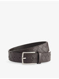 Bottega Veneta Intrecciato leather belt, UK version
