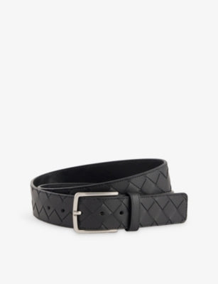 Bottega Veneta Intrecciato Woven Leather Belt