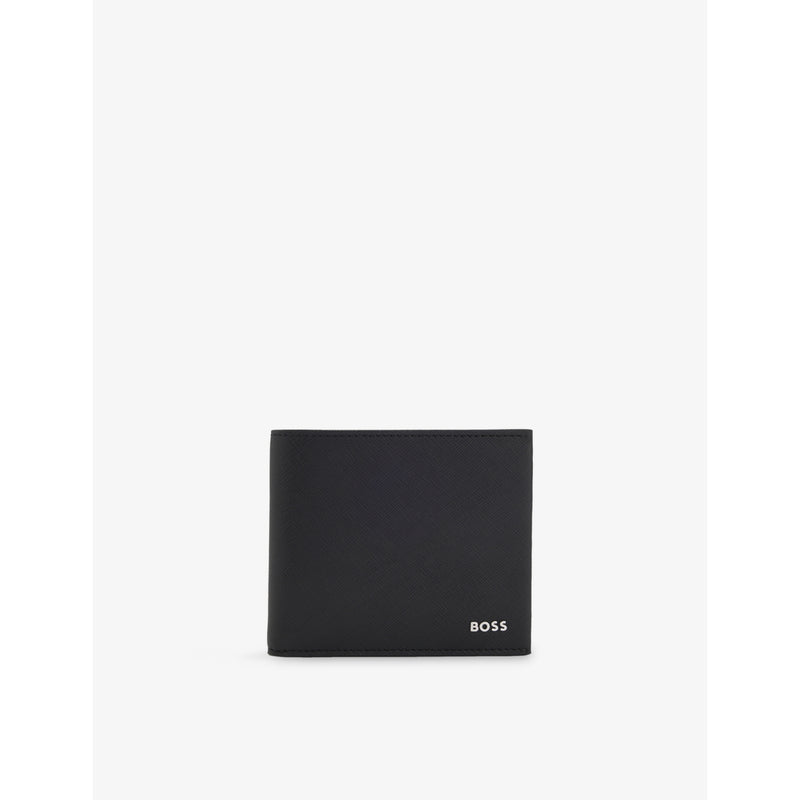 BOSS leather wallet logo plaque 11cm (British brand)
