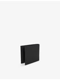 BOSS trifold leather wallet, logo-debossed, 12cm (British brand)