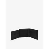 BOSS trifold leather wallet, logo-debossed, 12cm (British brand)