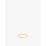 Wave 14ct Gold Band Ring - L