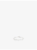 Astrid & Miyu wave ring with cultured pearl and lab-grown diamond, imported from the UK